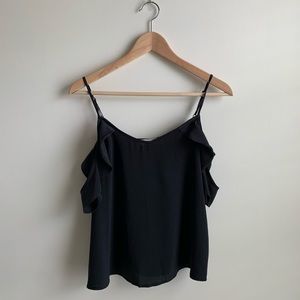 Abercrombie & Fitch Navy Off-the-Shoulder Blouse
